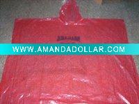 Adult PE emergency with logo quadrate rain cape\poncho