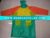 Wholesale colourful stock raincoat