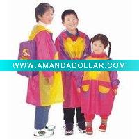 PVC Kids raincoat\waterproof