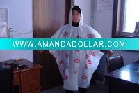 PE printing poncho