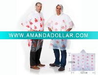 Wholesale printing plastic poncho
