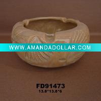 Wholesale ceramic big round ashtray