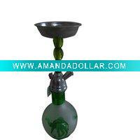 green aluminum bead mini hookah