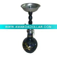 black aluminum bead mini hookah
