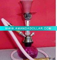 Wholesale red pumpkin acrylic small hookah(x55)