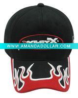 Wholesale 100% Cotton Applique Embroidery Baseball Cap