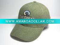 Green Canvas Baseball Cap