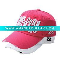 100% cotton baseball caps