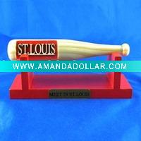 wood baseball bat decoration