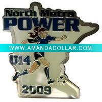 Wholesale Football sport pins medal