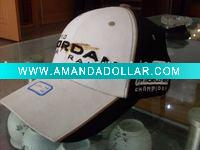 cotton baseball cap hat white/black