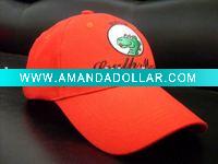 cotton baseball cap red