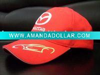 Wholesale cotton baseball sports style cap hat red