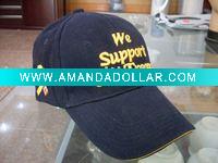 Wholesale cotton baseball sports style cap hat navy blue