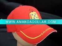 Wholesale cotton baseball sports style cap hat red