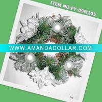 Wholesale artificial flower wreath,christmas wreath,artifical garland