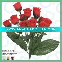 Wholesale Rose Bud Bouquet,Red Artificial Flower,Decoration Gift