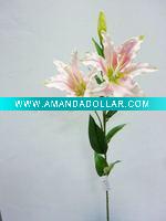 Wholesale artificial flower (New design 72''tall decoration lily)