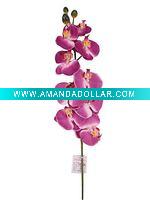 Wholesale artificial flower purple orchid