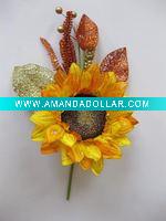 Wholesale Pretty single stem sunflower artificial flower