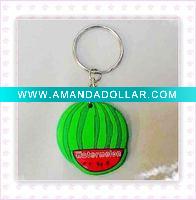 Wholesale lovely plastic fruit keychain for promotion