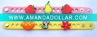 Wholesale Lovely Fruit PVC promotional wristbands