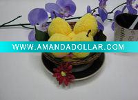 Wholesale 100% cotton promotion gift fruit towel cake (WBA-031)