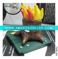Wholesale plant and zombie polyresin torchwood figurine home decoration
