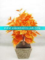 Wholesale artificial leaves with the pot