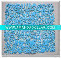 Wholesale new and charming velvet mat scrapbooking material,can order different designs12inch AF-11145