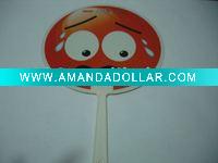Wholesale Facial expression Plastic Hand Fan