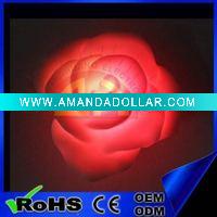 Wholesale Promotional flashing plastic rose with 3 leds