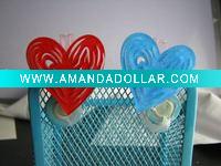 Wholesale New scrapbooking acrylic clip with butterfly and heart AF-11154