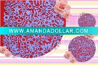 Wholesale new and charming velvet mat scrapbooking material,can order different designs12inch AF-11146