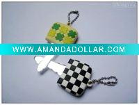 Wholesale double-sided promotional PVC key cover