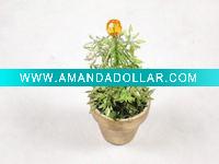 Artificial plants, christmas tree in the pot