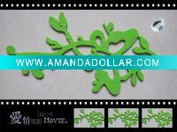 Wholesale new and charming velvet mat scrapbooking material,can order different designs12inch AF-11142