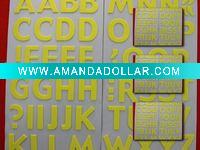 Wholesale New! EVA FOAM LETTER STICKER.alphabet STICKER,scrapbooking sticker.E-1304