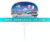 Middle Plastic Hand Fan