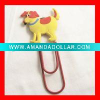 Wholesale Fashion 3D soft pvc Bookmark clip