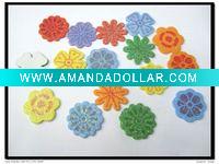 Wholesale new and charming alphabet and flowers eva with gliters scrapbooking sticker ,can order different designs E-1308