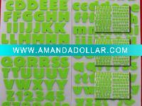 Wholesale new and EVA FOAM LETTER STICKER. alpha foamsticker scrapbooking sticker.E-1305