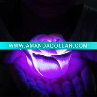 plastic rose with led