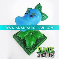 Wholesale Plants vs zombies polyresin snow pea figurine home decoration