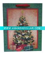 Wholesale DECORATED CHRISTMAS TREE PAPER PORTRAIT BAG