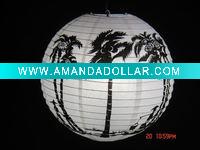 Wholesale NEW DESIGN Cocopalm pattern paper lantern
