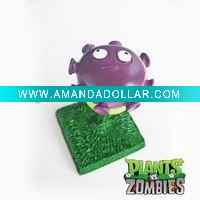 Wholesale Plants vs zombies polyresin gloom-shroom figurine home decoration