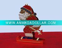 santa skiing