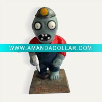 Wholesale Plant vs zombie polyresin digger zombie figurine home decoration