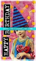 colorful Birthday paper Card